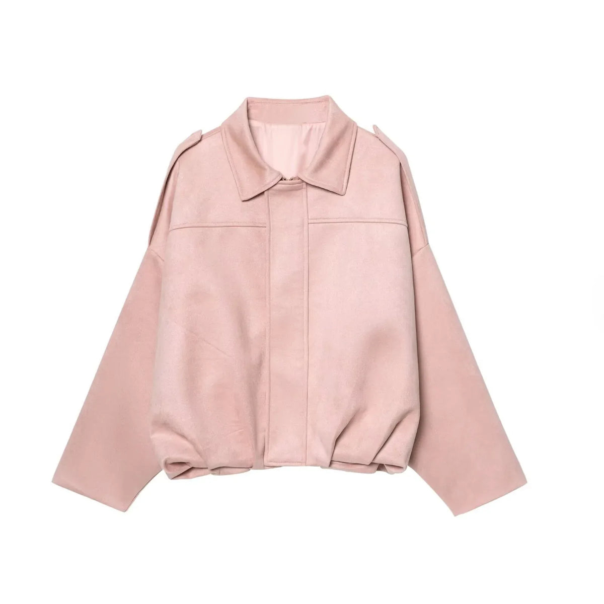 Africa - Chaqueta Suede Retro con Cremallera Estilo Street Fashion Mujer