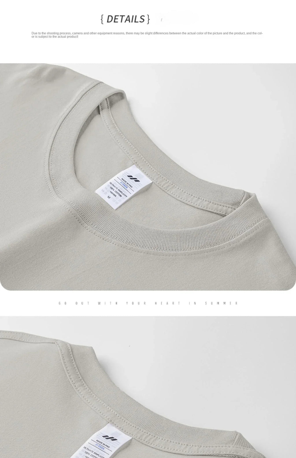 Luis - Camiseta de Algodón 100% Manga Corta Casual Hombre