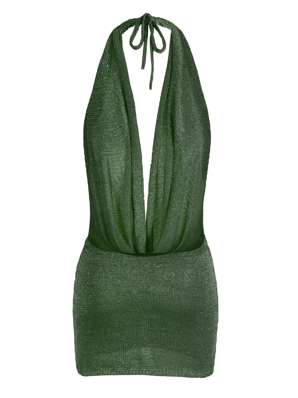 Luisa - Vestido Mini de Playa con Escote en V Espalda Descubierta