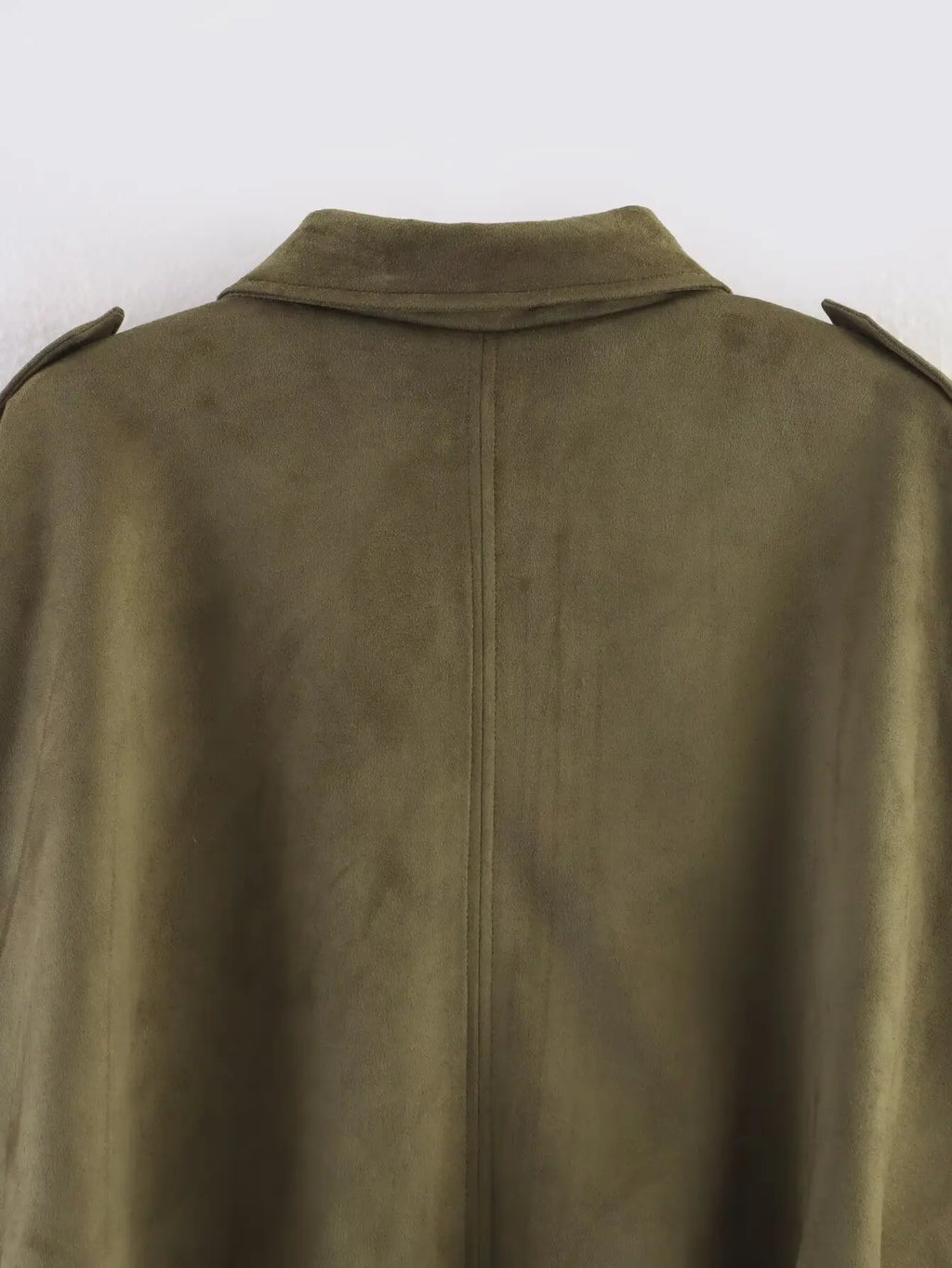 Africa - Chaqueta Suede Retro con Cremallera Estilo Street Fashion Mujer