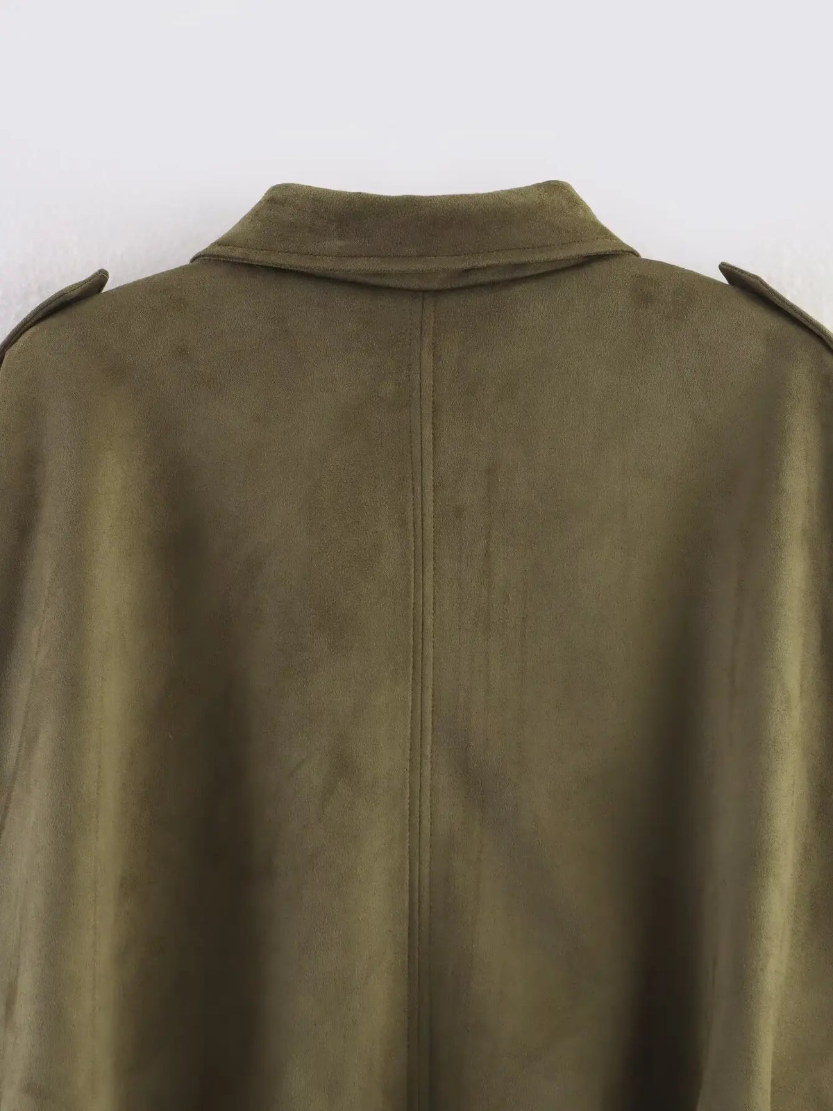 Africa - Chaqueta Suede Retro con Cremallera Estilo Street Fashion Mujer