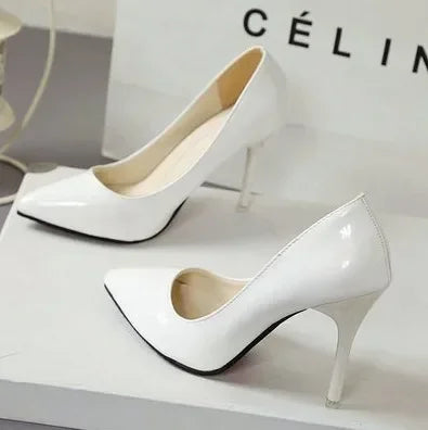 Triana - Zapatos Tacón Alto Stiletto Mujer Punta Afilada Charol Boda Fiesta