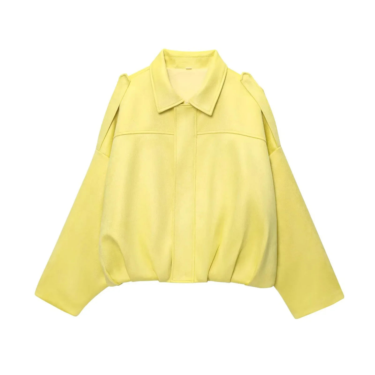 Africa - Chaqueta Suede Retro con Cremallera Estilo Street Fashion Mujer