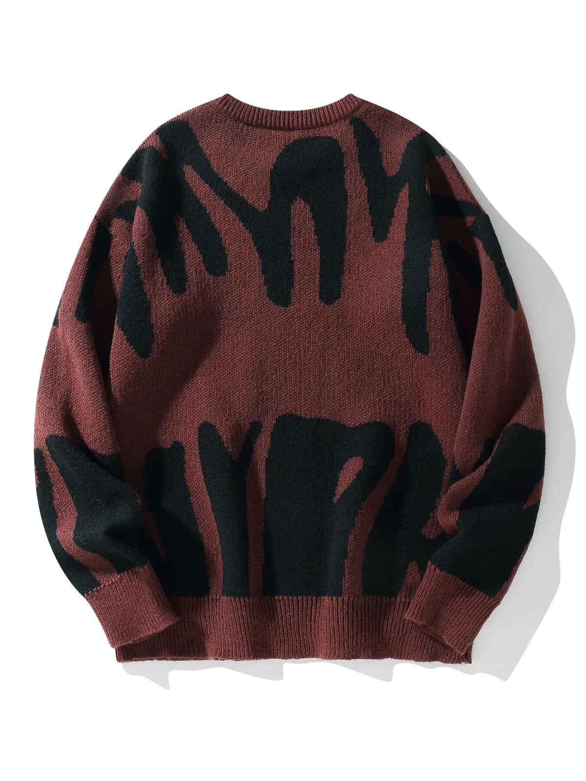 Leo - Suéter con Patrón Jacquard Irregular Cuello Redondo Hombre