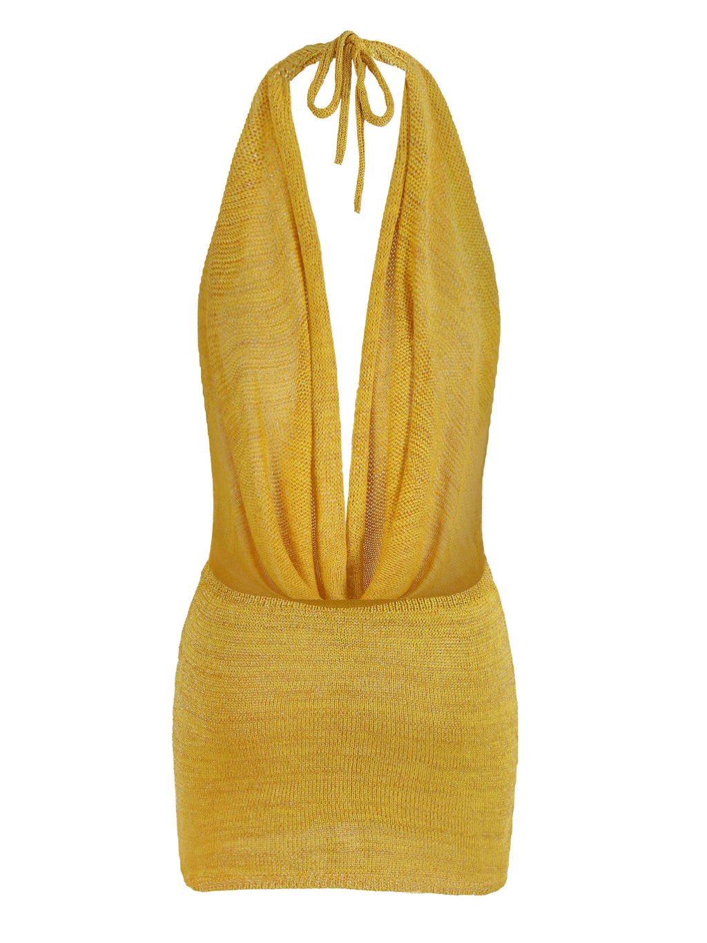 Luisa - Vestido Mini de Playa con Escote en V Espalda Descubierta
