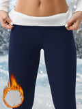 Lidia - Leggings Térmicos con Forro Polar Cintura Alta y Control de Abdomen
