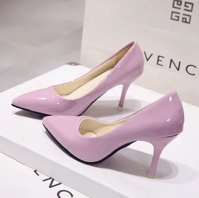 Triana - Zapatos Tacón Alto Stiletto Mujer Punta Afilada Charol Boda Fiesta