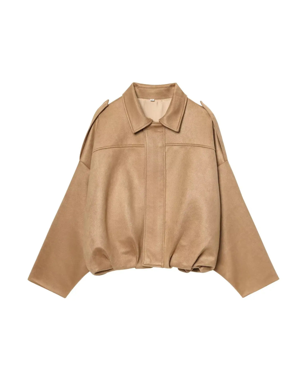 Africa - Chaqueta Suede Retro con Cremallera Estilo Street Fashion Mujer