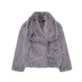 Lorena - Abrigo Faux Fur Plush Estilo Fluffy Otoño Invierno Mujer