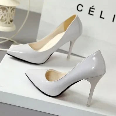 Triana - Zapatos Tacón Alto Stiletto Mujer Punta Afilada Charol Boda Fiesta