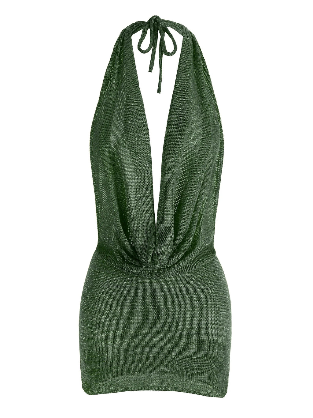 Luisa - Vestido Mini de Playa con Escote en V Espalda Descubierta