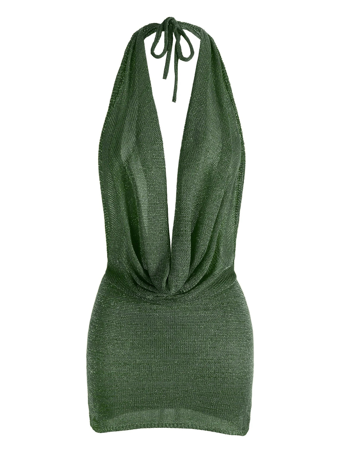 Luisa - Vestido Mini de Playa con Escote en V Espalda Descubierta