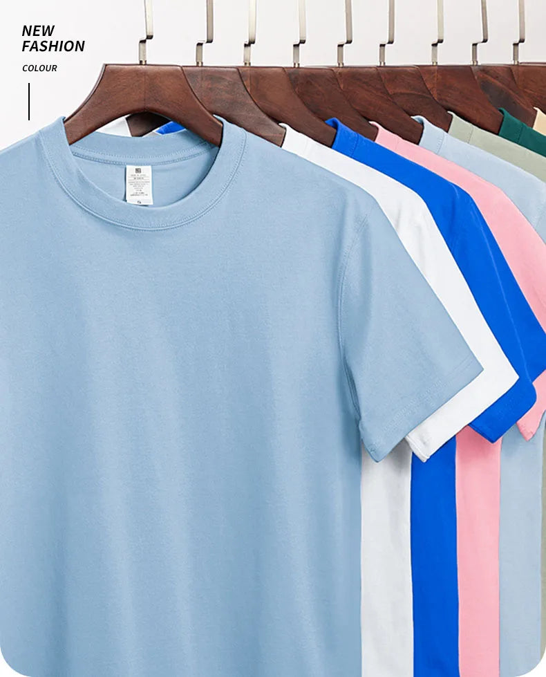 Luis - Camiseta de Algodón 100% Manga Corta Casual Hombre