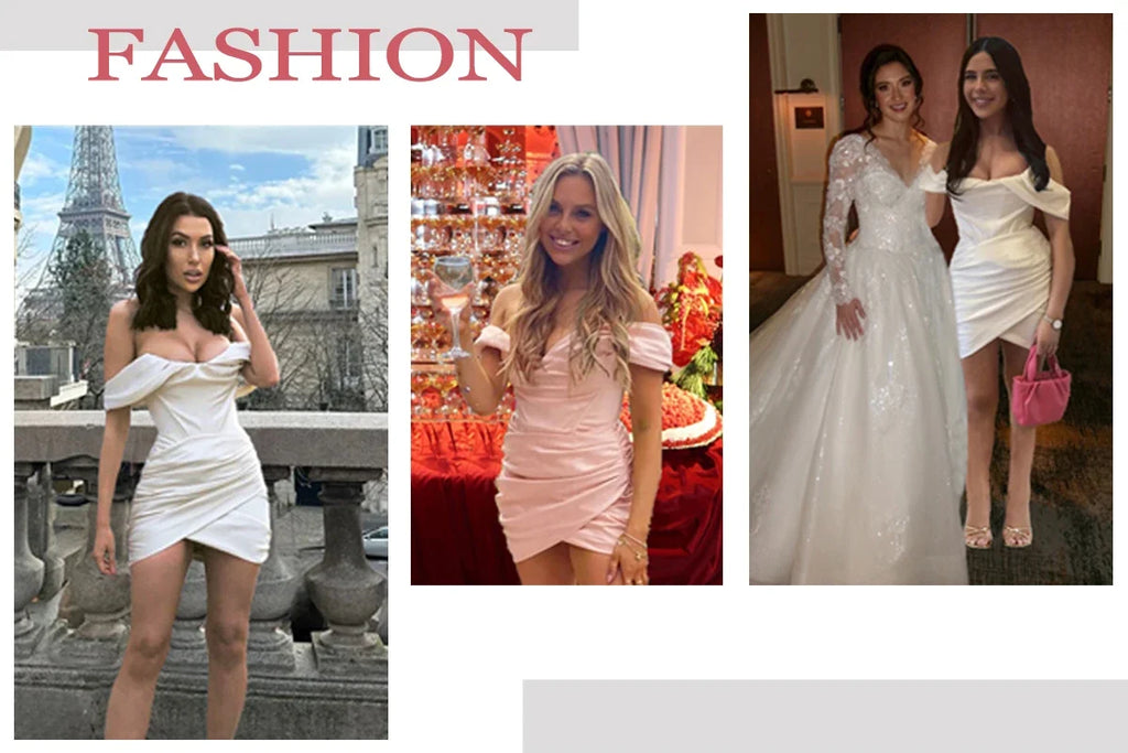 Lucía - Vestido de Fiesta Elegante con Encaje de Manga Larga