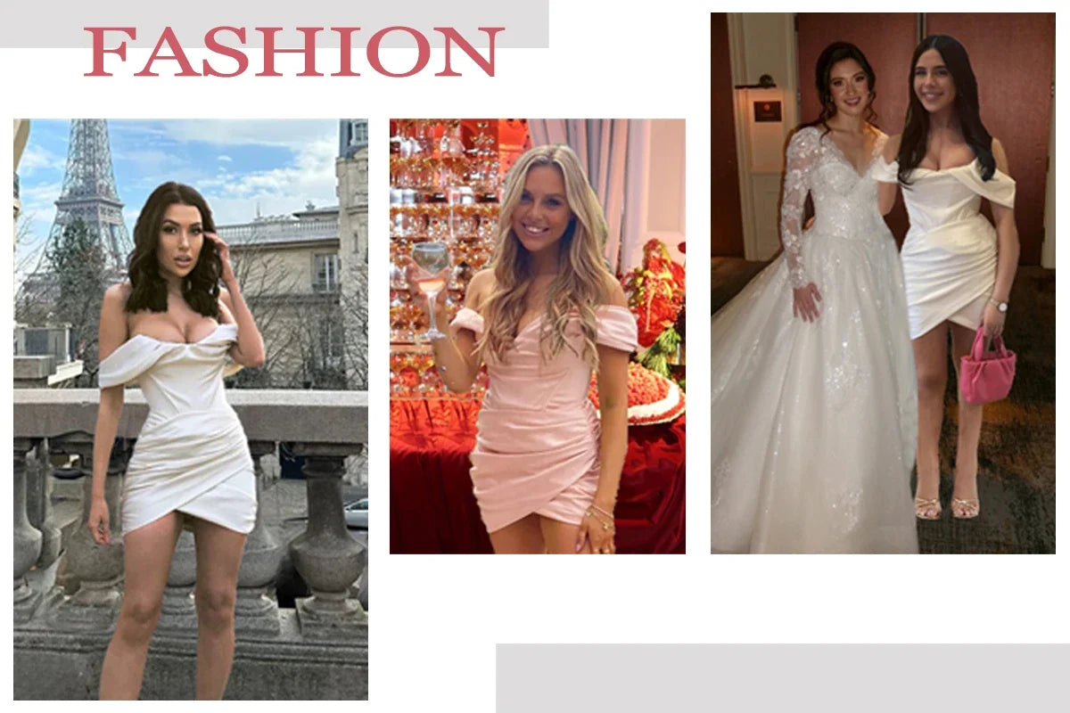 Lucía - Vestido de Fiesta Elegante con Encaje de Manga Larga