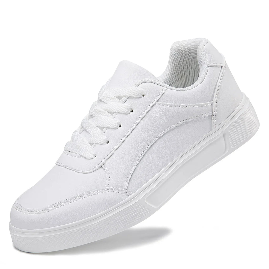 Irene - Zapatillas Baasploa Cuero Plataforma Sneakers Casuales Antideslizantes Mujer
