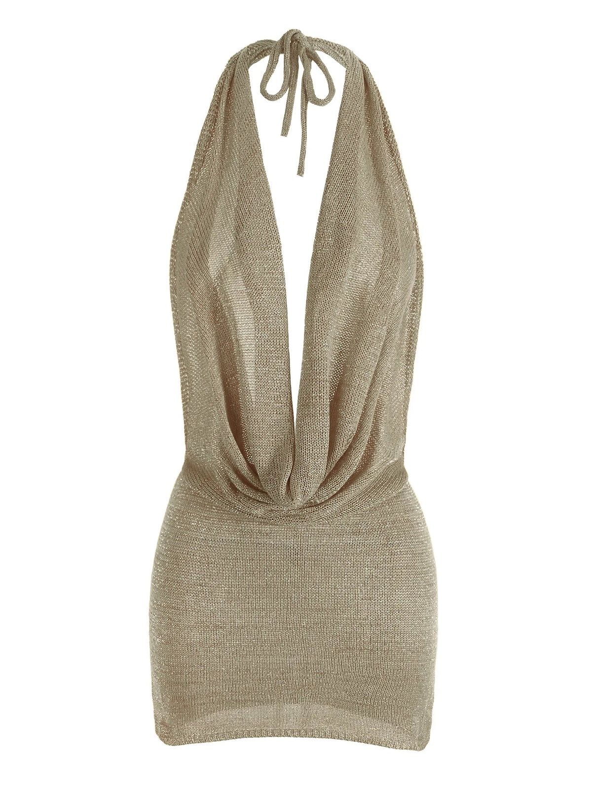 Luisa - Vestido Mini de Playa con Escote en V Espalda Descubierta