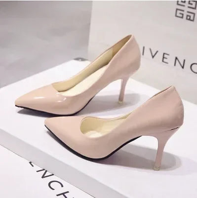 Triana - Zapatos Tacón Alto Stiletto Mujer Punta Afilada Charol Boda Fiesta