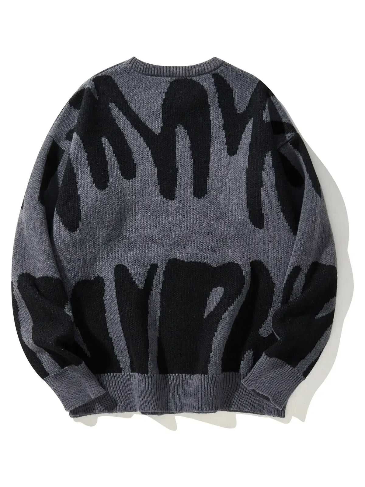 Leo - Suéter con Patrón Jacquard Irregular Cuello Redondo Hombre