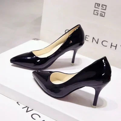 Triana - Zapatos Tacón Alto Stiletto Mujer Punta Afilada Charol Boda Fiesta