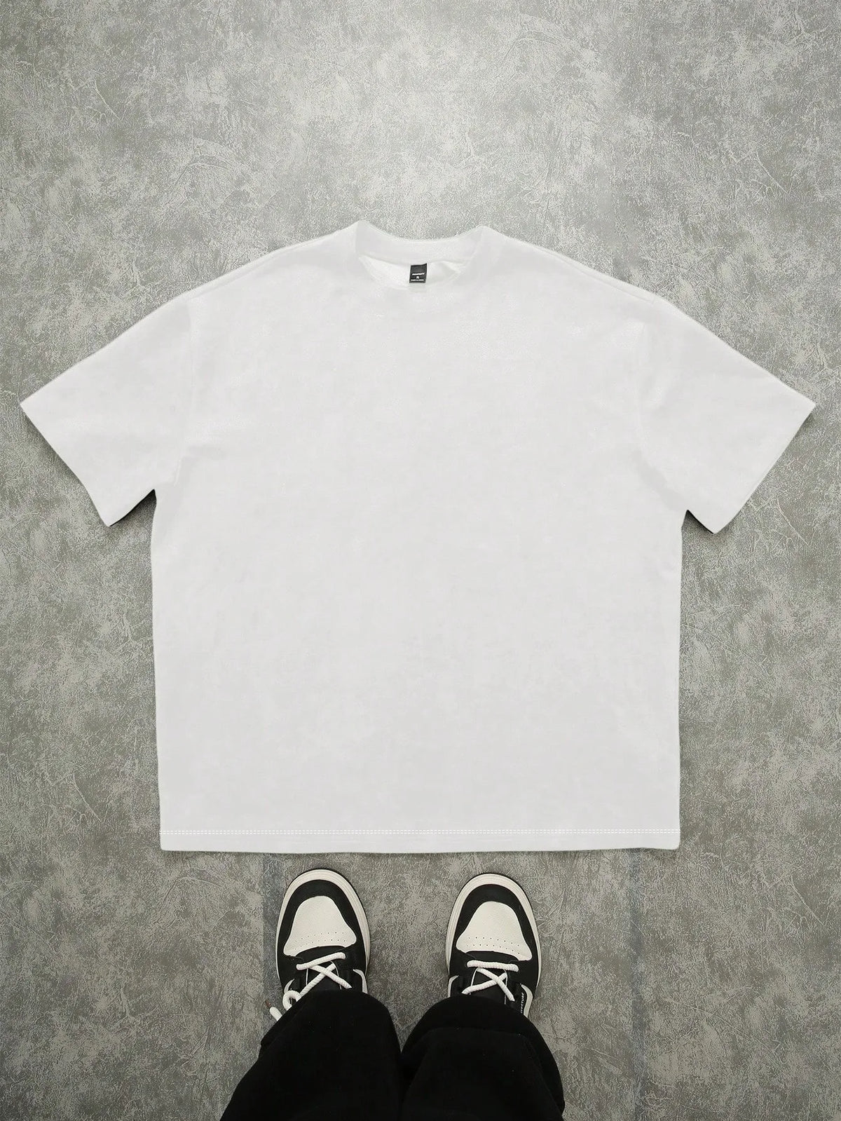 Hugo - Camiseta Hip-Hop Estampada Corte Holgado Streetwear Hombre