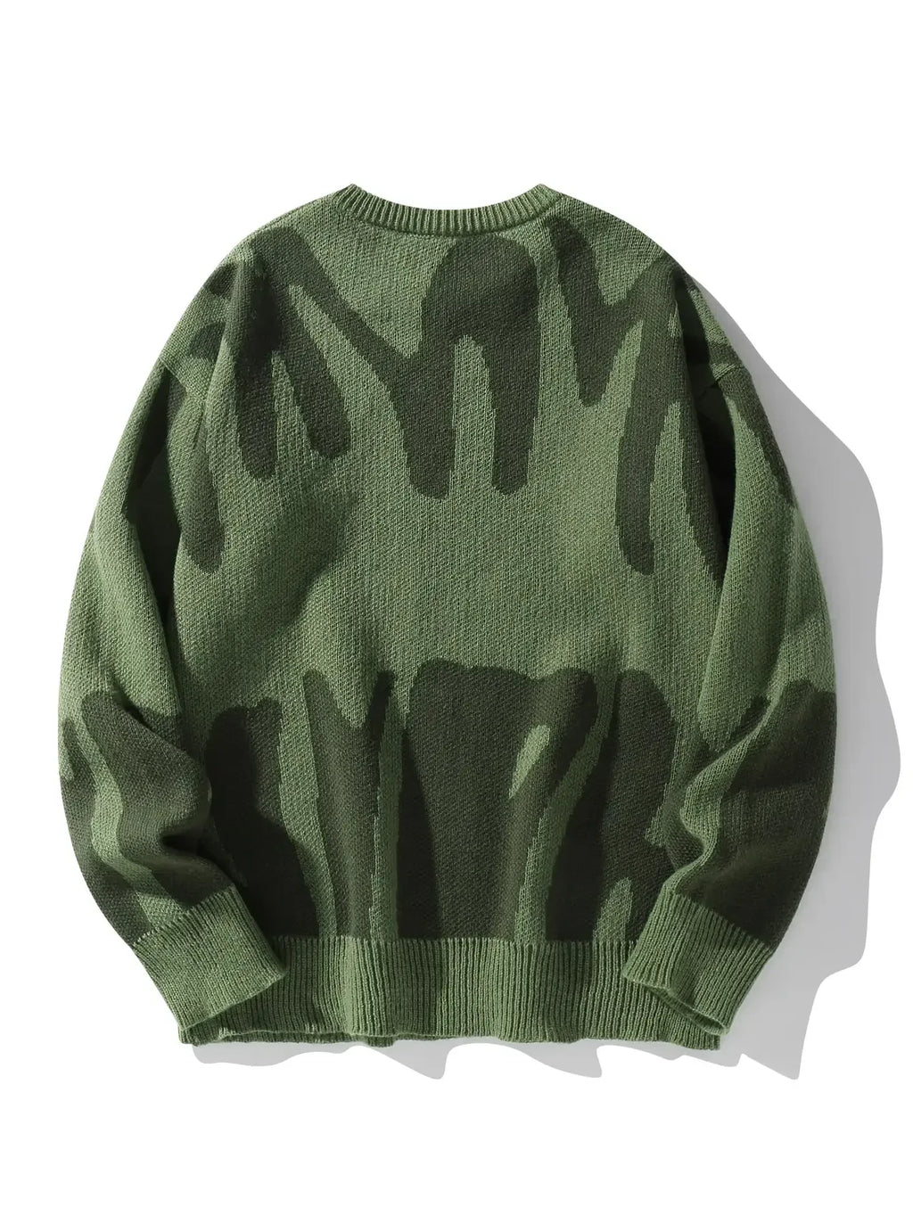 Leo - Suéter con Patrón Jacquard Irregular Cuello Redondo Hombre