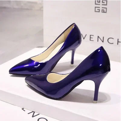 Triana - Zapatos Tacón Alto Stiletto Mujer Punta Afilada Charol Boda Fiesta