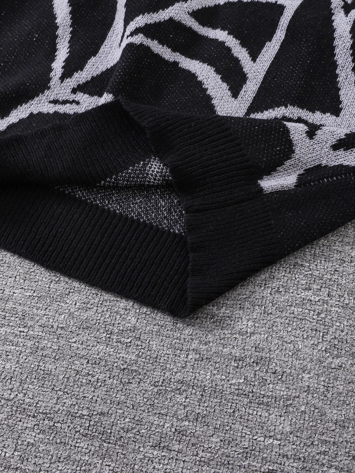 Pablo - Suéter con Patrón Spider Web Jacquard Cuello Redondo Hombre