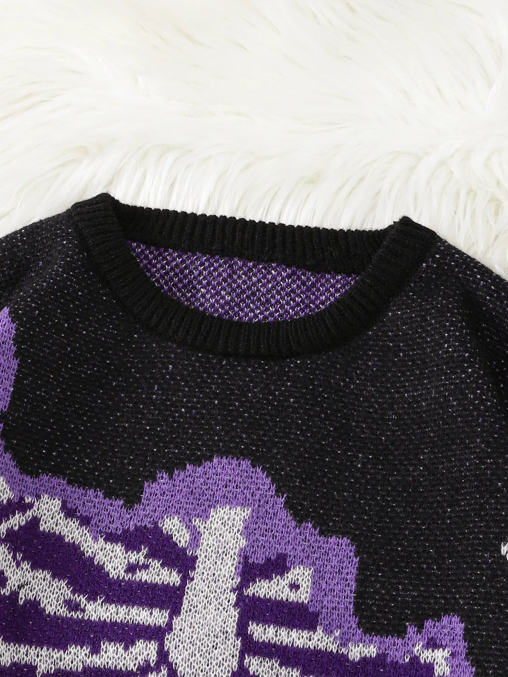 Steven - Suéter con Patrón Mariposa Jacquard Cuello Redondo Casual Hombre